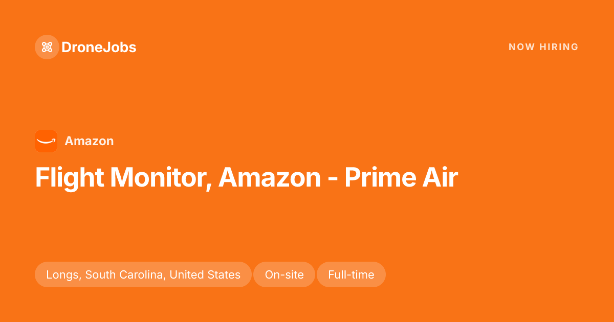 Flight Monitor, Amazon - Prime Air · Longs · Amazon